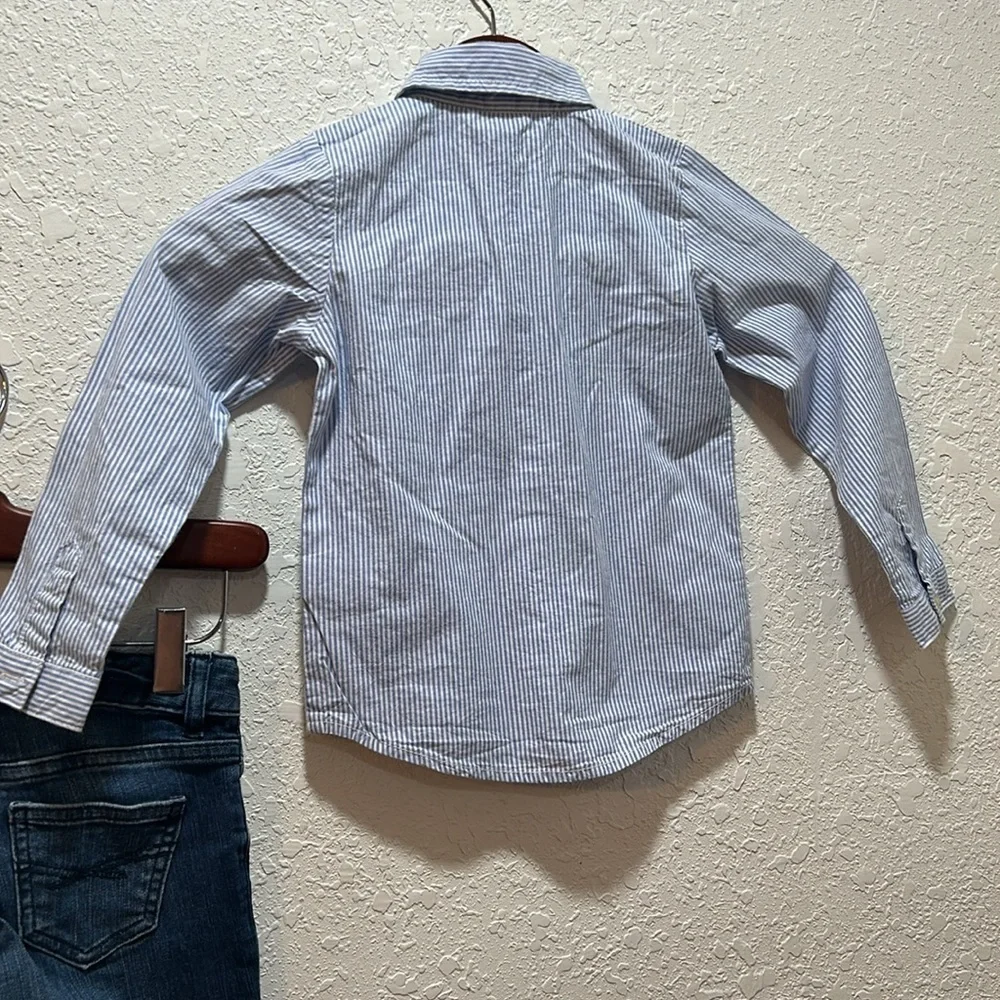 GAP kids & Carter’s blue  flower set size 5 GUC